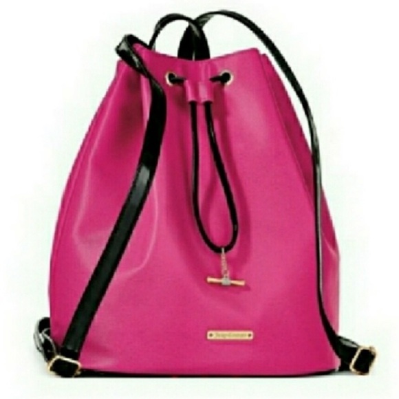 Juicy Couture Pink Drawstring Backpack - Picture 2 of 4